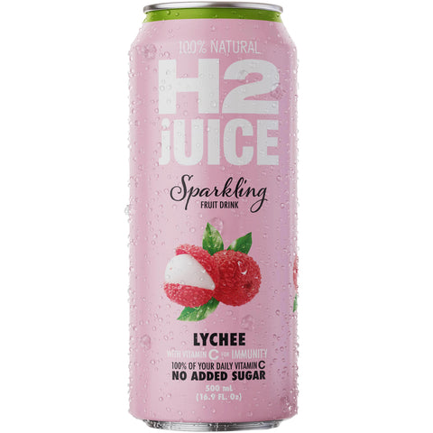 H2juice Sparkling Lychee 500ml x12