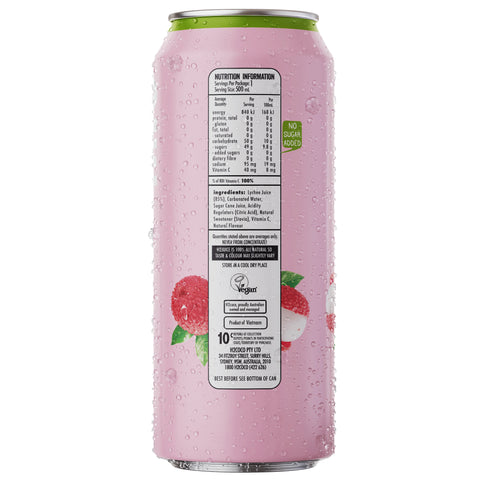 H2juice Sparkling Lychee 500ml x12
