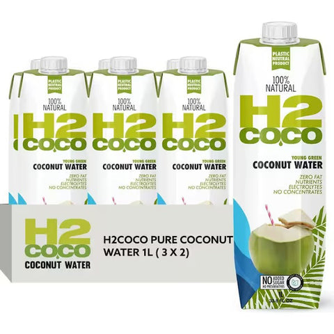H2coco Pure Coconut Water 1L x6