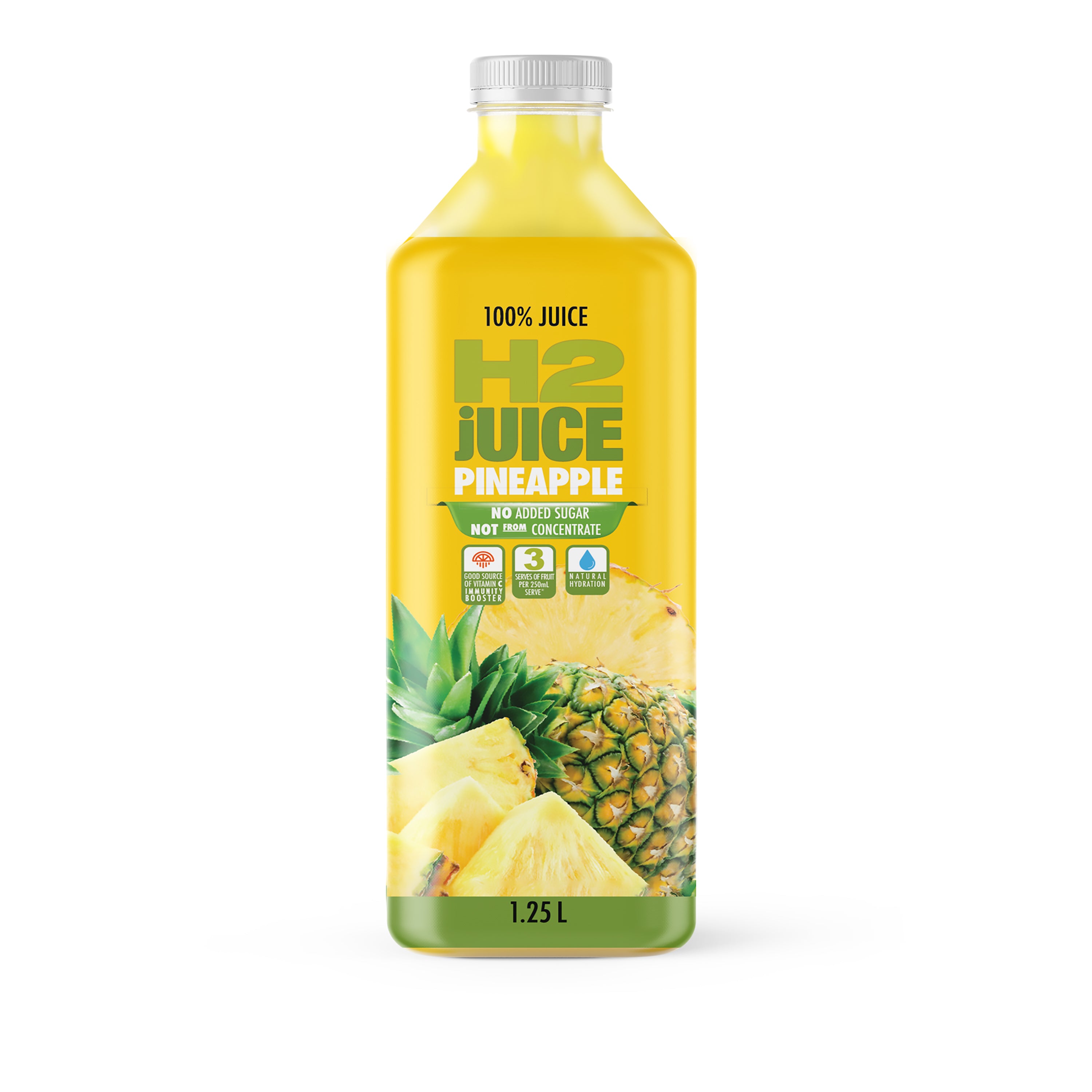 H2juice Pineapple 1.25L x6 – H2coco