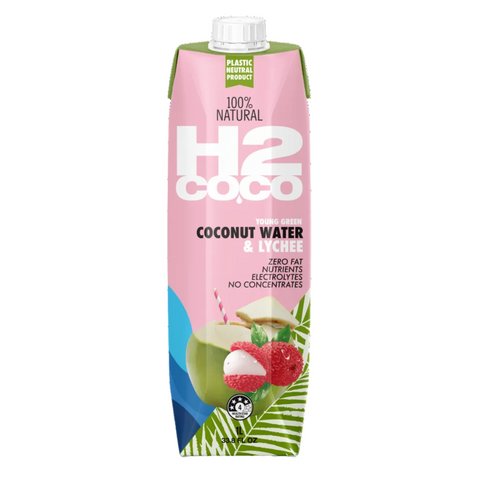 H2coco Lychee Coconut Water 1L x6