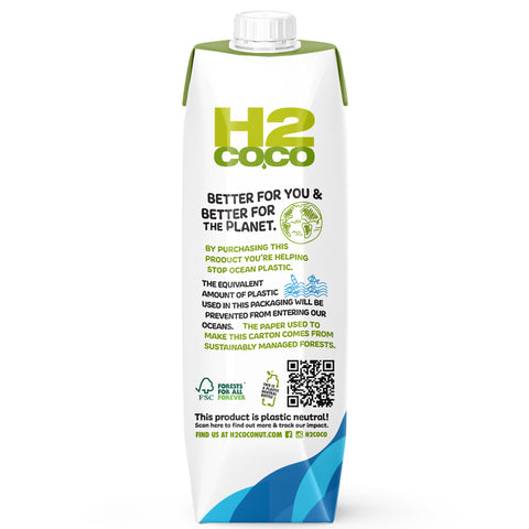 H2coco Pure Coconut Water 1L x6