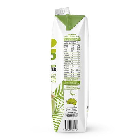 H2coco Pure Coconut Water 1L x6