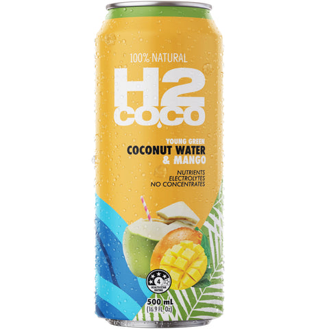H2coco Coconut Water with Mango 500mL x12 can
