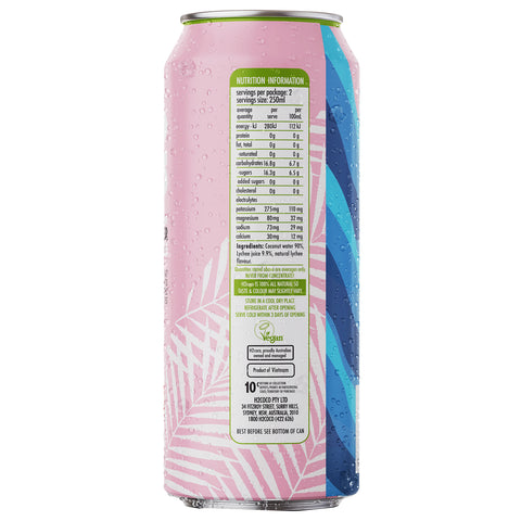 H2coco Pure Coconut Water & Lychee 500mL x12 can