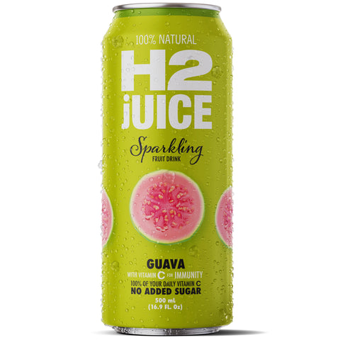 H2juice Sparkling Pink Guava 500ml x12