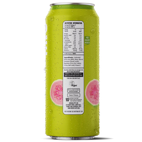 H2juice Sparkling Pink Guava 500ml x12