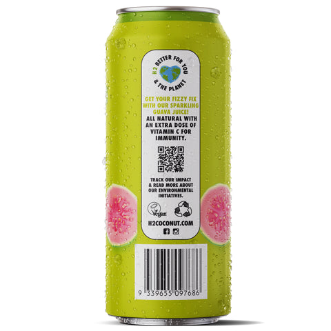 H2juice Sparkling Pink Guava 500ml x12