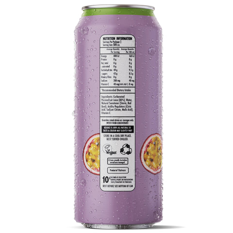 H2juice Sparkling Passionfruit 500ml x12