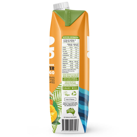 H2coco Mango Coconut Water 1L x6