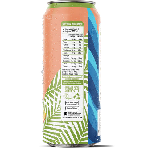 H2coco Peach Coconut Water 500mL x12