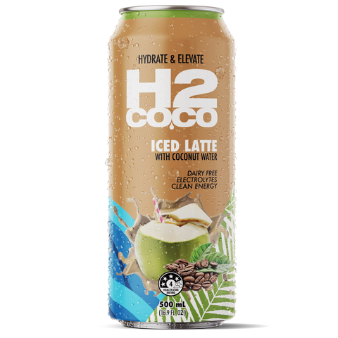 H2coco Iced Latte Coconut Water 500mL x8