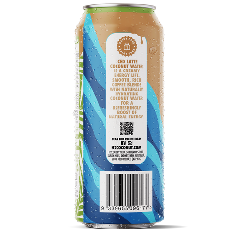H2coco Iced Latte Coconut Water 500mL x8