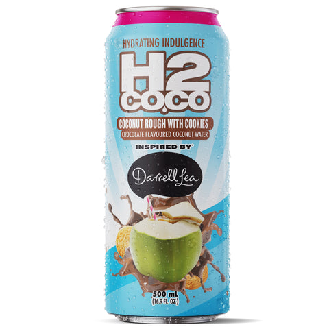 H2coco & Darrell Lea Coconut Rough & Cookie Dough Coconut Water 500 mL x8