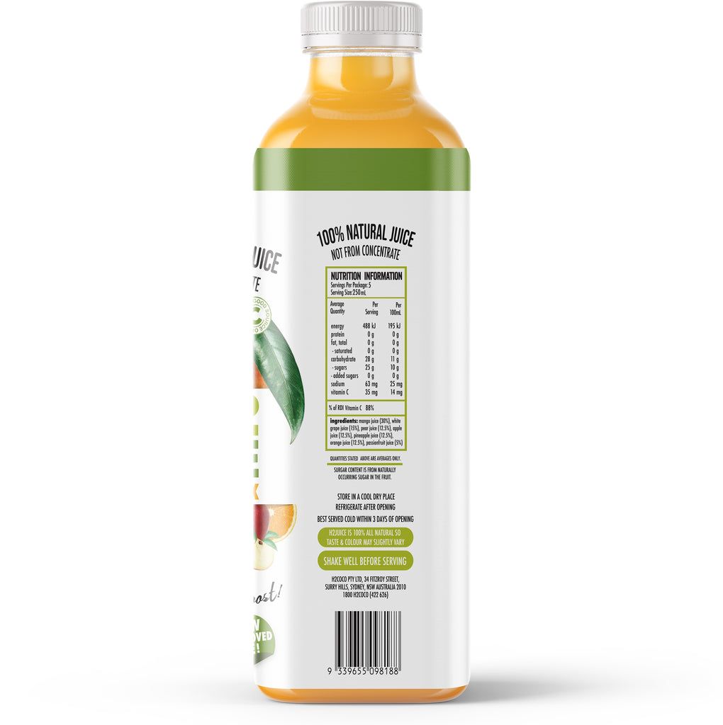 H2juice Mango Mix 1.25L x6