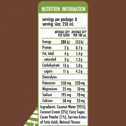 H2coco Chocolate Coconut Water 2L x6 bottle